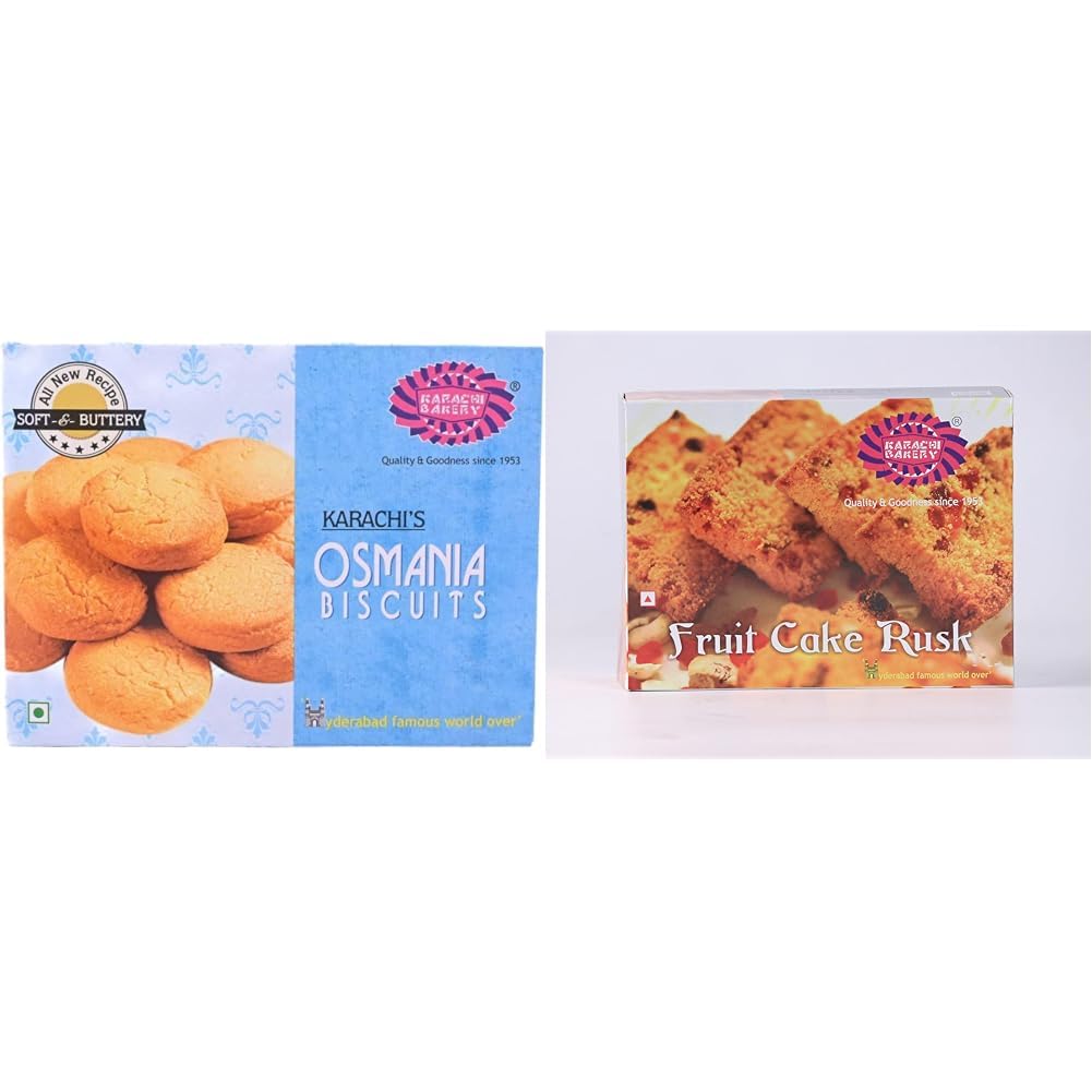 Karachi Bakery Osmania Biscuits, 400g Karachi's Fruit Cake Rusk 400g-image-45