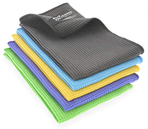 Jemako Droogdoek klein 40 x 45 cm in set van 5 - absorberende microvezeldoeken voor alle gladde en harde oppervlakken… - Image 3