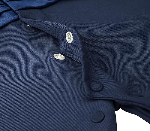 Lilax Baby Boy Gentleman Tuxedo Footie Christmas Holiday Outfit With Bow Tie 3M Navy #TOP4