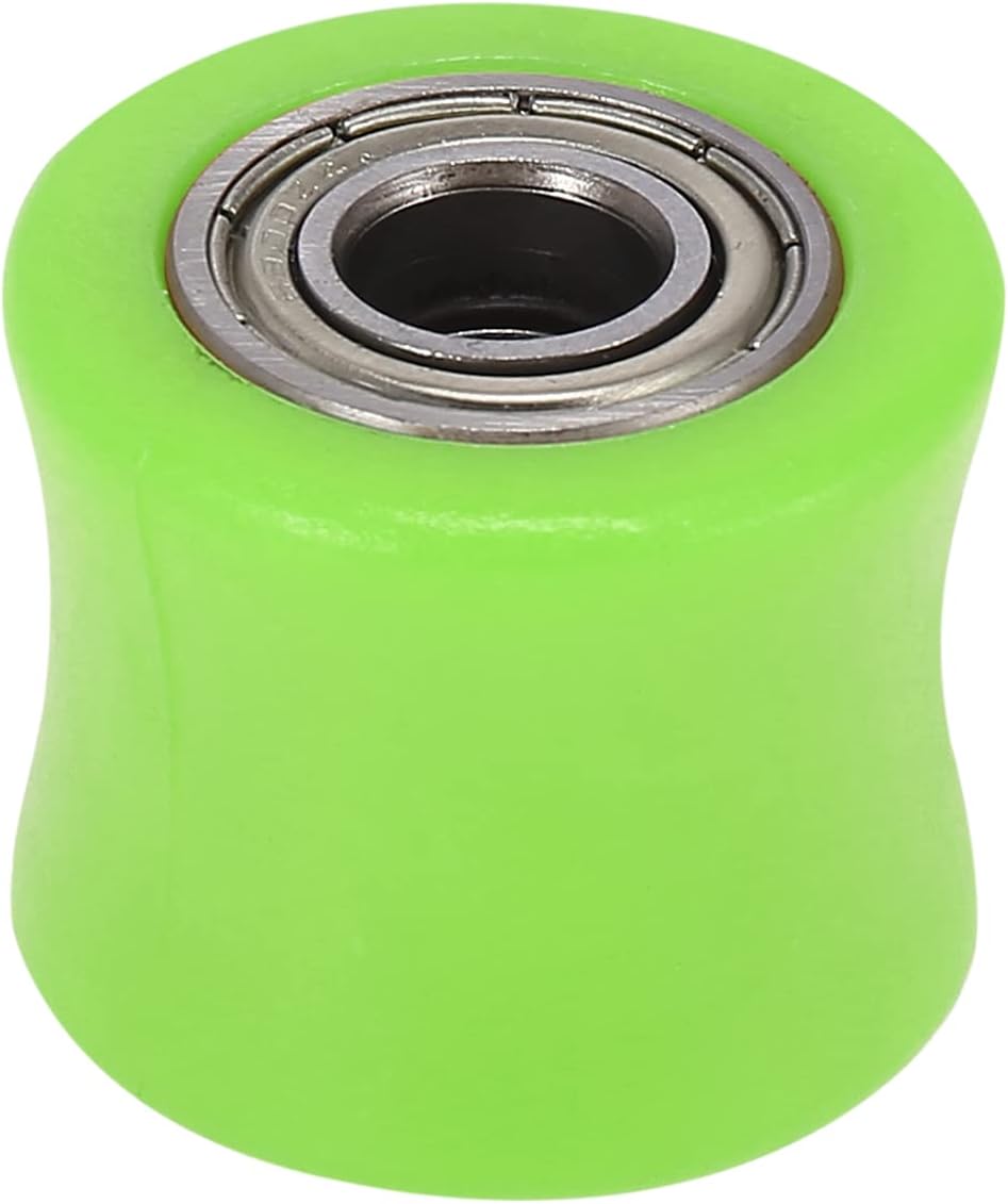 Motoforti 0.394 in agujero 1.063x1.299 in cadena rodillo polea deslizante tensor rueda guía verde para motocicleta ATV