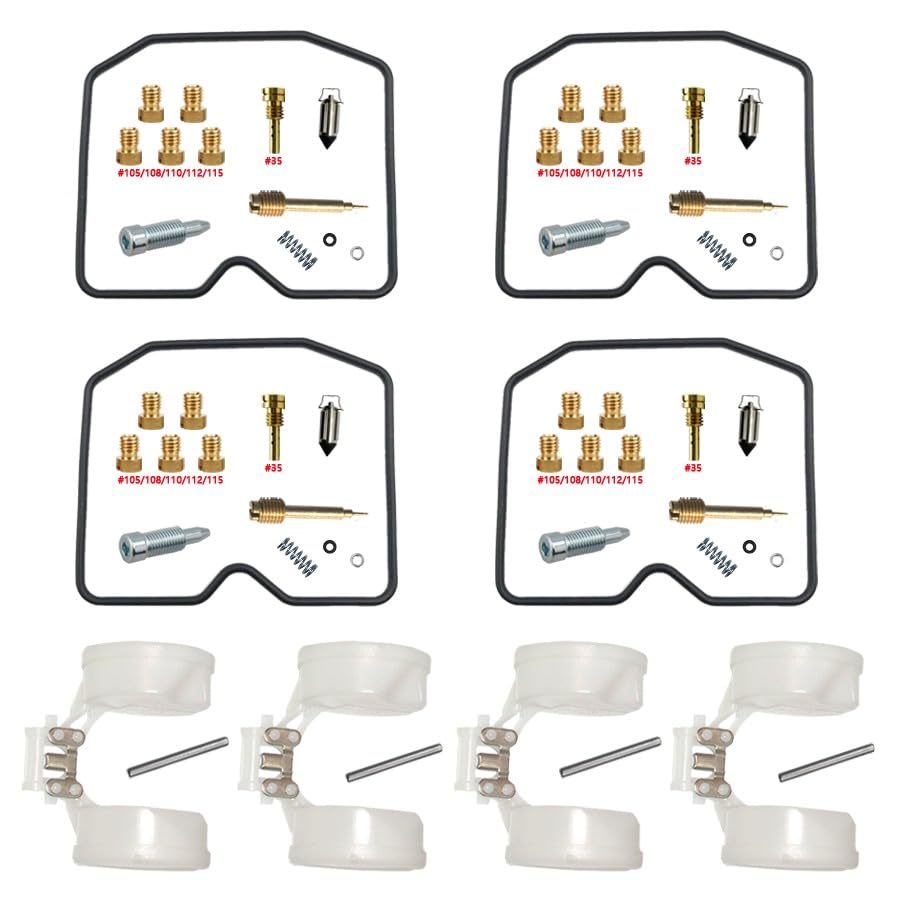 Kit réparation carburateur ZX1100-E en laiton et POM pour moteur 4 cylindres