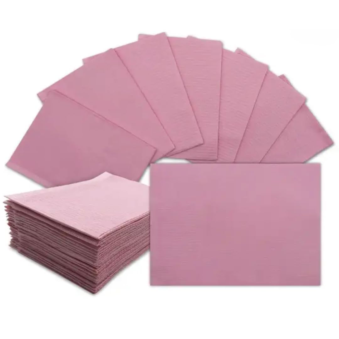 300 Pcs Disposable Dental Bibs 13'' X 18'' 3 Ply Waterproof