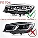 4Pcs CLS Yellow DRL Angel Eyes LED Modules Set Fit For 2018 2019 2020 BMW 3 Series G20 G21 330e 330eX 330i 330iX M340i M340iX LED Headlight Daytime Running Lights, DRL Modules, Lemon Yellow