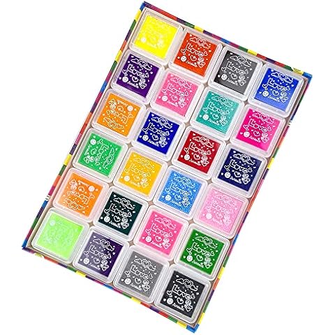 Gvolatee Tampons Encreurs Enfants 24 Couleurs Cover