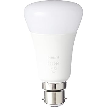 Philips Hue White Smart Bulb Twin Pack LED B22 Bayonet Cap (Pack of 2)