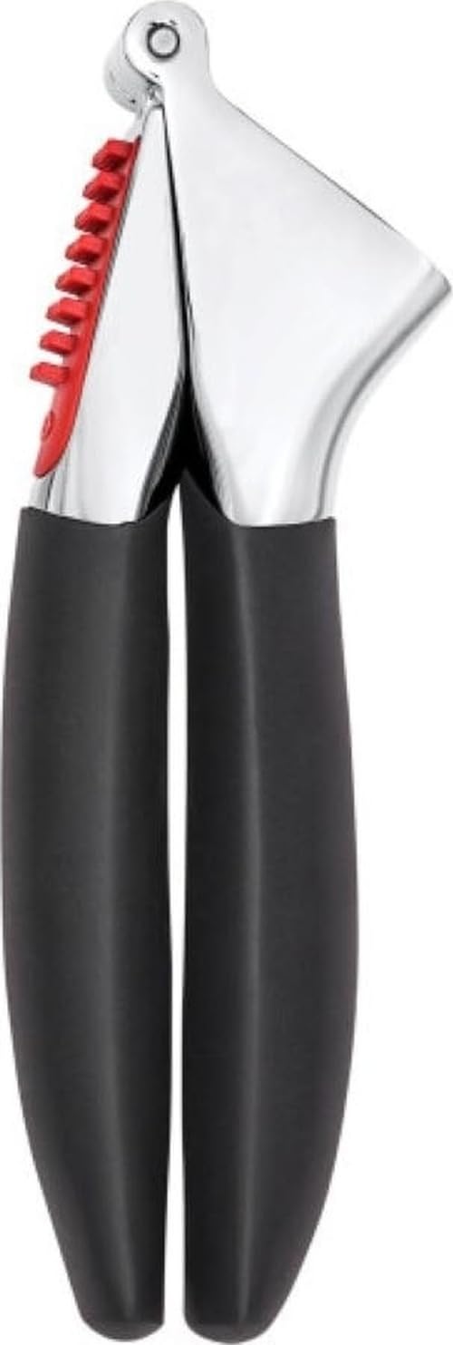 OXO Good Grips Garlic Press, Easy to squeeze & Self Cleaning Tool, Black