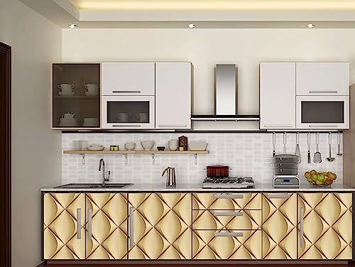 Image of CABANA HOMES PVC Self-Adhesive Wallpaper, Wall Panel Design, 45 x 125 cm, 2 Rolls (12 sq. ft) Made in India