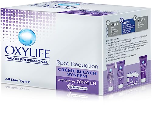 Image of Oxylife Salon Professional Spot Reduction Creme Bleach - 345g | With Oxysphere Technology | Advanced Spot Reduction | Gentle on Skin | Instant & Long Lasting Results | Combination skin