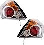 Brock Replacement Driver and Passenger Taillights Tail Lamps Compatible with 07-12 Altima Sedan 26555-ZN50A 26550ZN50A