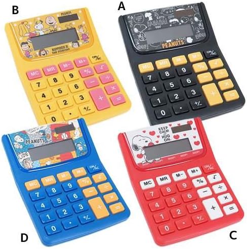 Amazon スヌーピー 計算機 ソーラー電卓ピーナッツ D ビジネス電卓 文房具 オフィス用品
