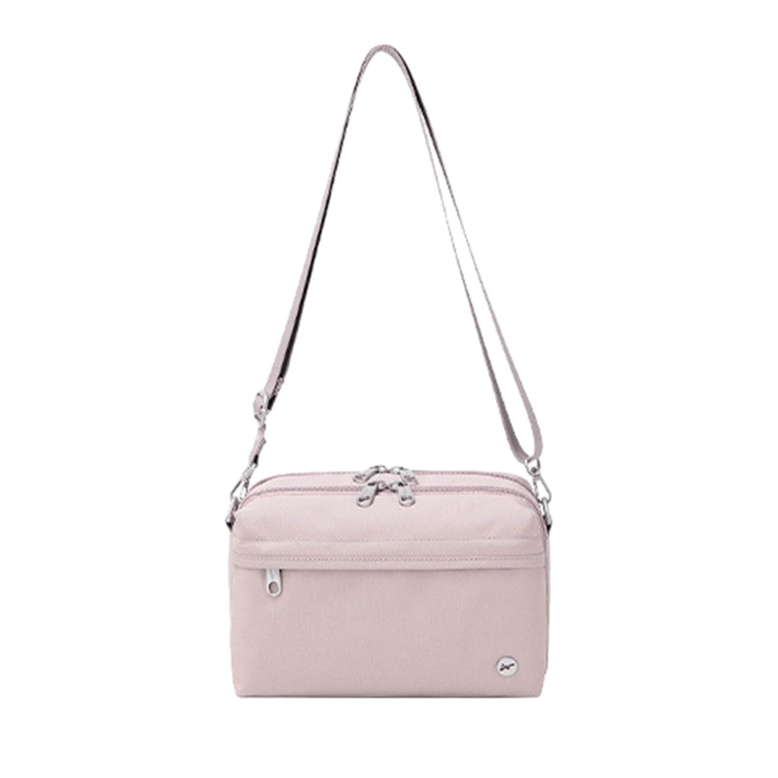 Pochette portable pratique et sac à main femme bandoulière fermeture éclair nylon - 5
