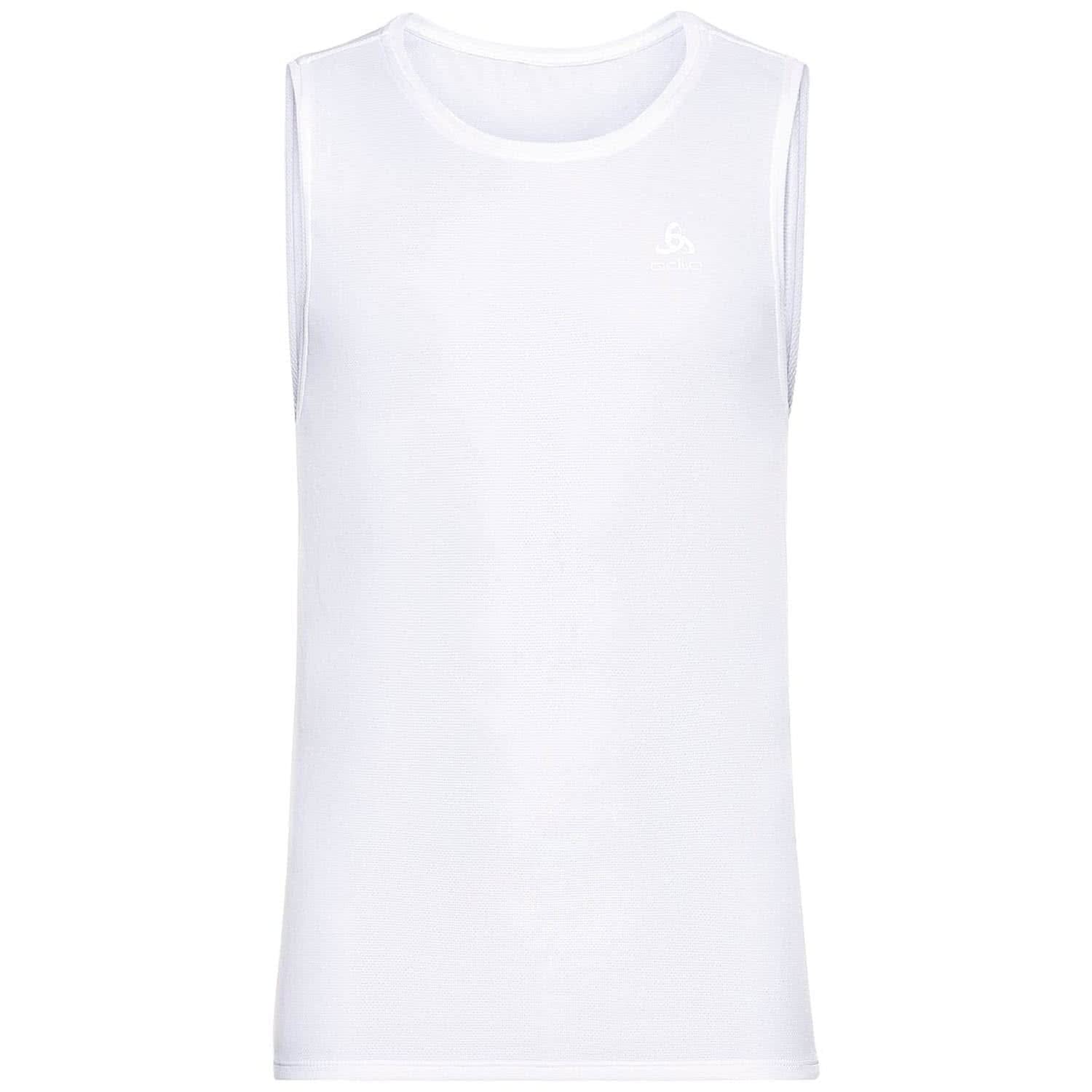 Odlo Men's Short-Sleeved Active F-Dry Light I Functional Shirt I Functional Underwear Singlet Sports Undershirt I Men White