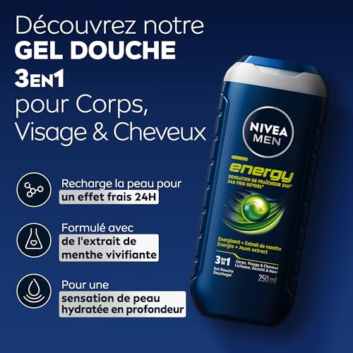Nivea shampooing douche aux extraits de vivifiante 250ml - vue 3