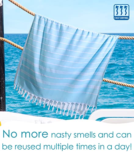 Dolxico Turkish Beach Towel Oversized 39X71 Turkish Cotton Sand Free Quick Dry Towel Xl Turkish Towel Beach Blanket Light Bath Pool Travel Towel Beach Towels For Adults Beach Accessories Beach Gifts #TOP4