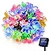 Produktbild Guirlande Lumineuse Solaire Exterieur, 39ft 8 modes 100 LED Guirlande solaire, guirlandes solaires à fleurs imperméables, Décoration Lumière pour Jardin, Terrasse, Cour, Noël, Mariage, Fête