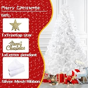Bdl8ftwhitechristmastreepremiumhingedartificialpinetreewithsolidmetalstand1500tips Urban Country Home Decor Bdl 8ft white christmas tree premium hinged artificial pine tree with solid metal stand1500tips urban country home decor