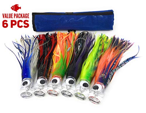 Capt Jay Fishing trolling Lure (9 inch) 6pcs / 8pcs Package Fishing trolling