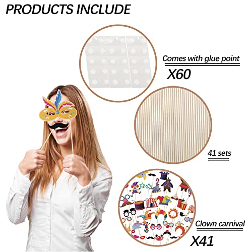 41 Pezzi Circo Festa Decorazione Foto Booth