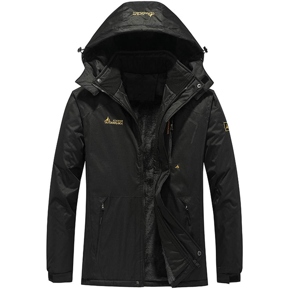 Buy FEDTOSING Men's Outdoor Jacket Windproof Coat Fleece Lining Hiking Climbing Ski Sports Water