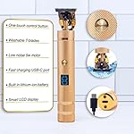 T Blade Trimmer For Men - Low Noise Cordless T Outliner Clippers With Titanium Precision Blades & LED Display - Includes…