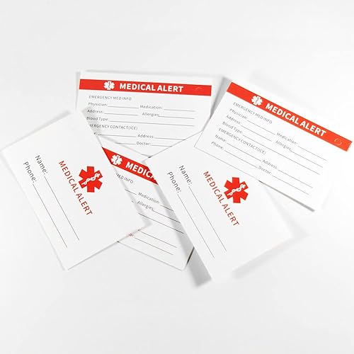 Miniatura 4 de ZKXXJ Pulsera médica personalizada para mujeres y hombres, de acero inoxidable, ajustable, con cuentas de ónix blanco y negro, pulsera de alerta