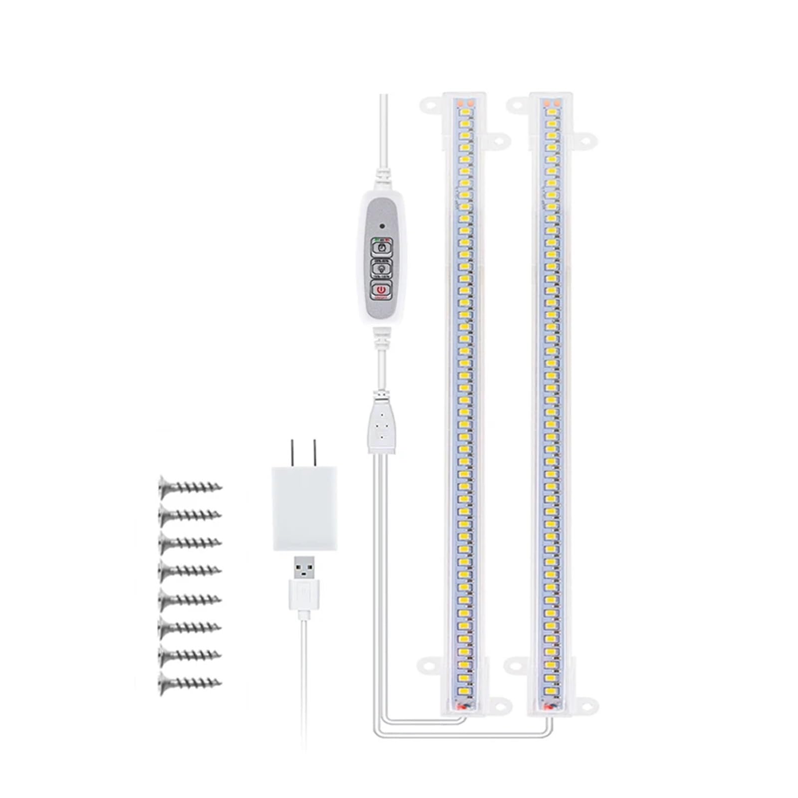 Grow Light, Luz Led de cultivo for interiores, lámpara Phyto con temporizador USB for plantas, lámpara LED regulable, lámparas de cultivo hidropónico de espectro completo(Grow light 2IN1)