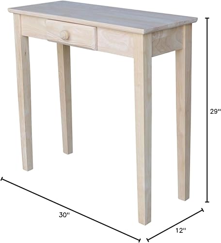 Miniatura 4 de International Concepts - Mesa rectangular de pasillo, sin terminar