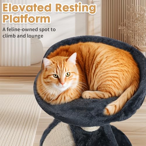 Rascador multifuncional para gatos PowerKing Gris miniatura 3