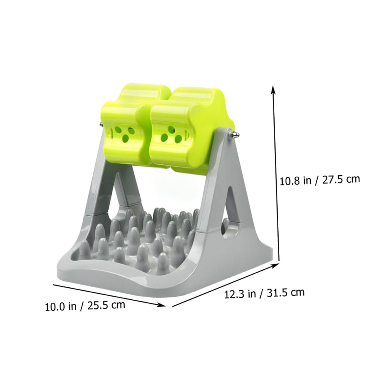 Mangeoire pour Chien Rotative Automatique en Abs Verte Compacte