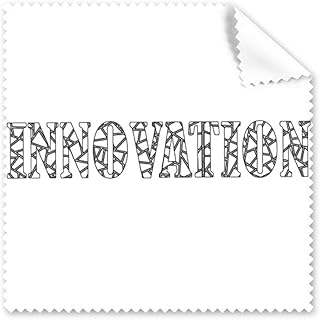Quote About Innovation Art Deco Gift Fashion Cleaning Cloth Phone Screen Glasses Cleaner 5pcs