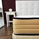 DUÉRMETE ONLINE Komplettes Bett mit Visko-Matratze, wendbar (Winter/Sommer) + Lattenrost mit Beinen, Stahl-Legierung, Grau, 135 x 190 cm