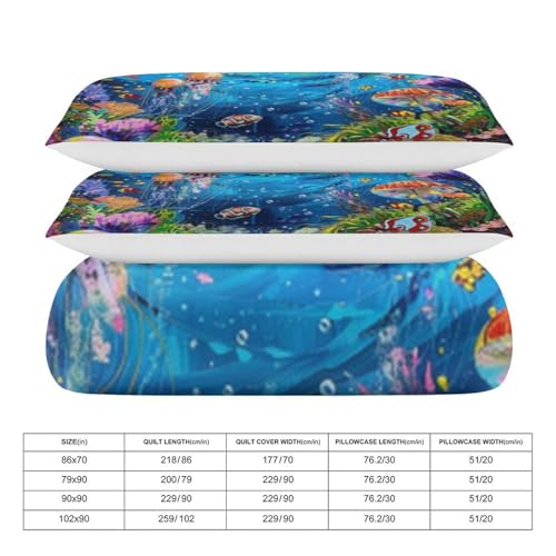 Juego de ropa de cama subacuática para transformar el cuarto infantil 4