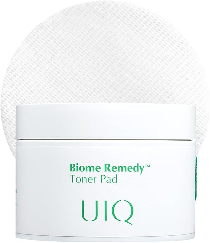 UIQ Biome Remedy Pads Tônicos com LHA, AHA, BHA e PHA, 70 unidades, 180 mL