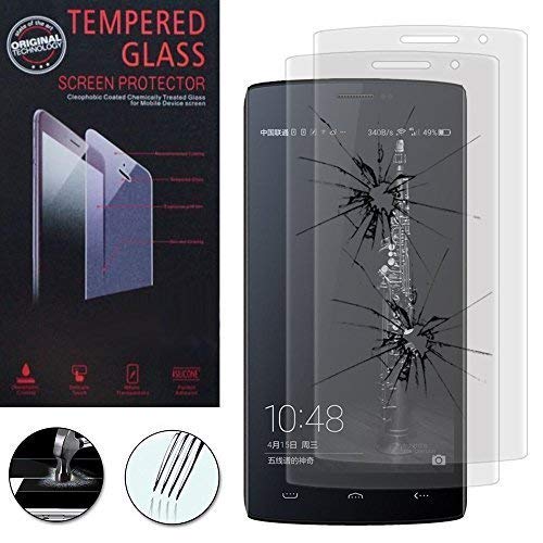 VCOMP® Lot 2 Films Vitre Verre Trempé de Protection d'écran pour DOOGEE HomTom HT7/ HT7 Pro - Transparent