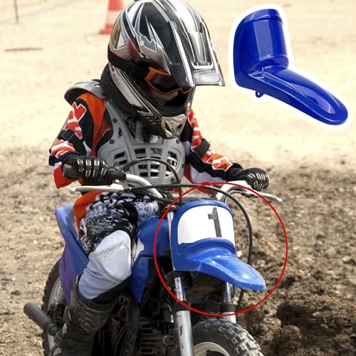 Image of Motorcycle Front Mudguard Plastics Compatible with Yamaha PW50 PW 50, Direct Fairing Replacement Parts Kit for PW50 (Blue)