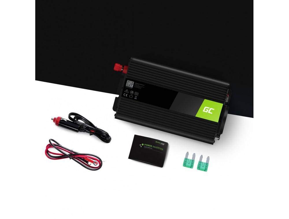 1000W DC 12V a AC 230V Convertidor convertidor de Corriente con USB