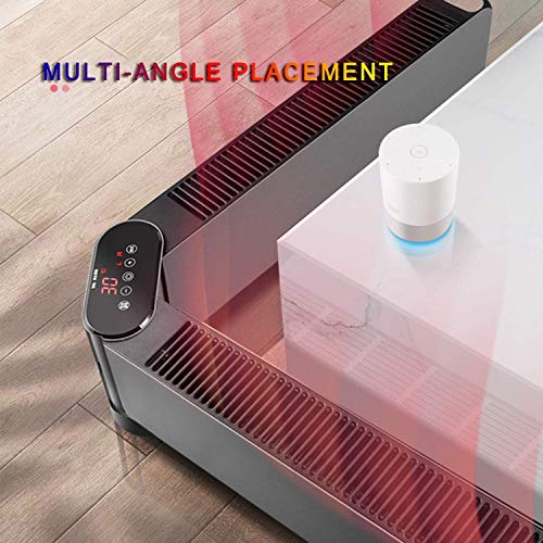 Ventilatorkachel plug-in heater,Elektrische Plint Convector Ventilatorkachel plug-in heaterthermostaat Digitale Timer Voor Thuis/Serre - Plintradiator Met Anti - Afbeelding 5