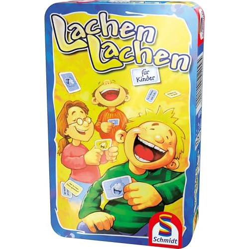 Schmidt Spiele 51209 Lachen, Bring Mich mit Spiel in der Metalldose, bunt