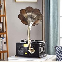 Gramophone, Tourne-Disque phonographe rétro Vintage Multifonction Vieux Radio stéréo Subwoofer Ornements platines Cadeau… - Les Beatles, Paul McCartney, John Lennon, RIngo Starr, George Harrison Gramophone, Tourne-Disque phonographe rétro Vintage Multifonction Vieux Radio stéréo Subwoofer Ornements platines Cadeau… – Image 2