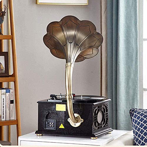 Gramophone, Tourne-Disque phonographe rétro Vintage Multifonction Vieux Radio stéréo Subwoofer Ornements platines Cadeau… - Les Beatles, Paul McCartney, John Lennon, RIngo Starr, George Harrison Gramophone, Tourne-Disque phonographe rétro Vintage Multifonction Vieux Radio stéréo Subwoofer Ornements platines Cadeau… – Image 3