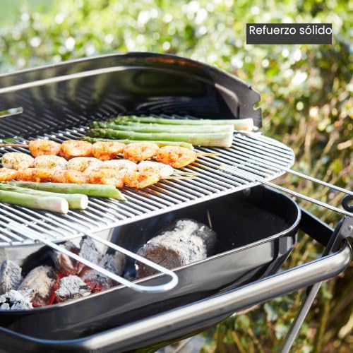 Miniatura 4 de Barbecook Loewy 55 Barbacoa Carbón, Negro, 35x59x99.5 Cm