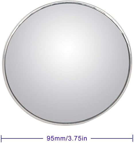 Miniatura 4 de 2 espejos convexos de 3 pulgadas no ajustables, gran espejo de punto ciego, vidrio HD, vista trasera redonda grande, adhesivo fuerte para automóvil,