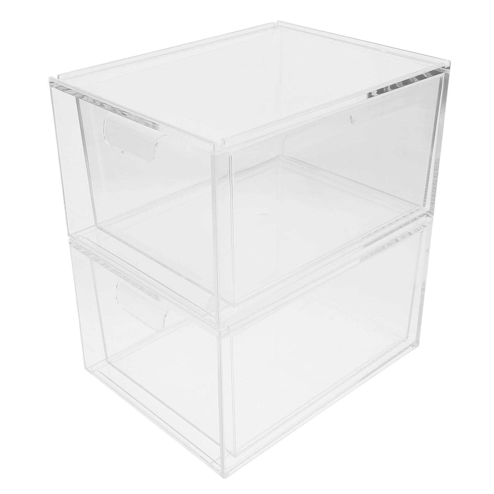 2 Stück Stapelbarer Schubladenorganizer aus PS