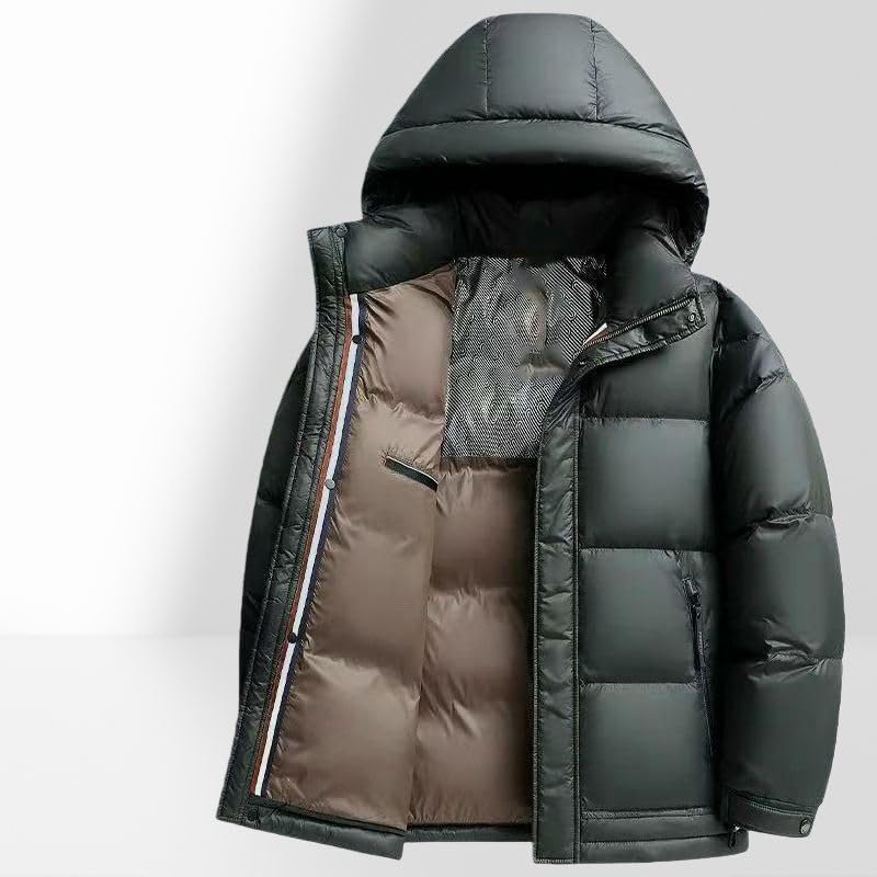 Doudoune courte à capuche chaude hiver homme loisirs classique - 6