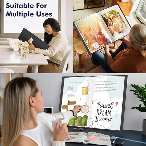 Vantasii ZH0151 Art Portfolio Folder, 40 Clear Pockets Paper Protectors Display 80 Pages Clear Presentation Book thumb #5