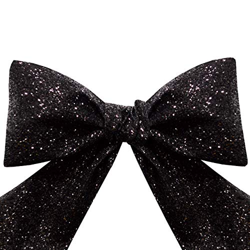 Morex Ribbon Princess Glitter 1.5 inches by 25 Yards, Black