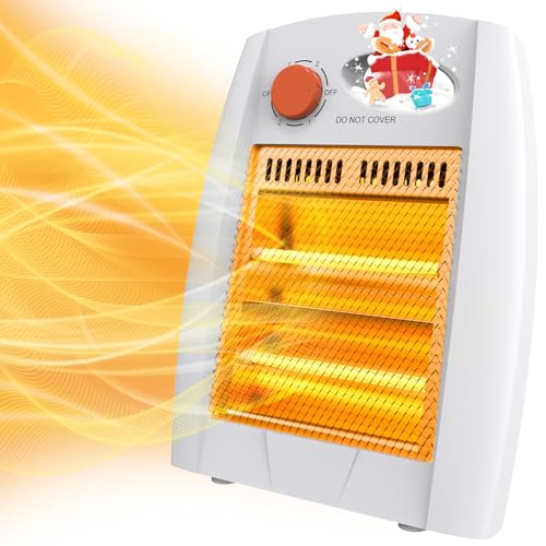 TONINGIO Infrared Space Heater, Portable Electric Heater for Indoor Use with Overheat & Tip-Over Protection, 2 Heat Settings, Heat Up 200 Square Feet for Office Bedroom Desk, Infrared Quartz Heater