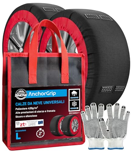 Calze da Neve per Auto Omologate Italia EN 16662-1 Taglia L - DriveonSnow...