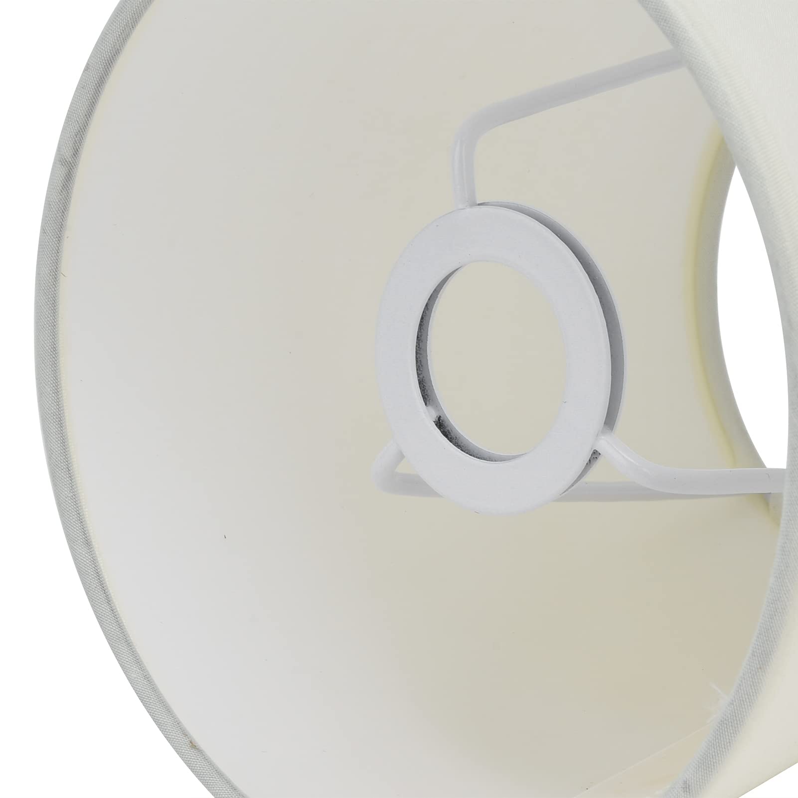2 Pièces Petit Abat-Jour en Tissu, 11.2×15.2×14cm Abat-Jour pour Chambre à Coucher, Table de Chevet, Lustre, Applique Murale (Beige)