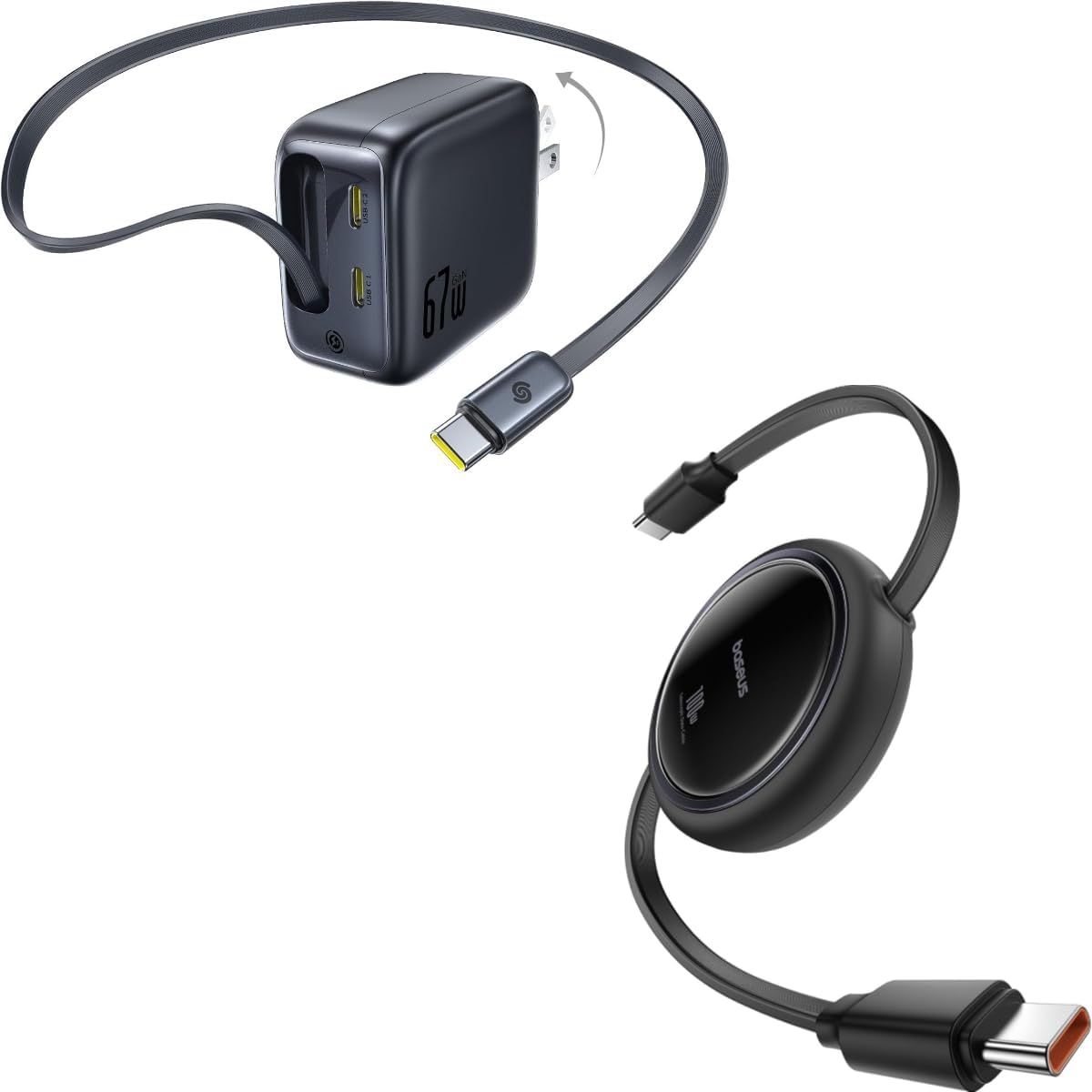 Baseus 67W USB C Charger & 100W USB C Cable